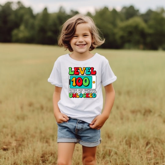 Level 100 Days Cellphone Tees & DTFs