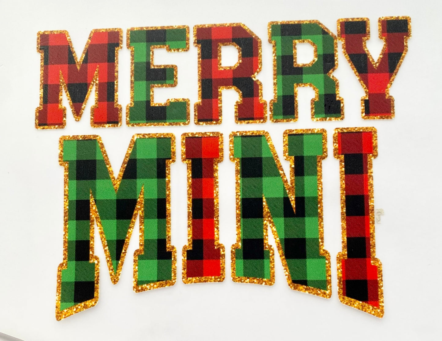 Merry Mini DTF Print