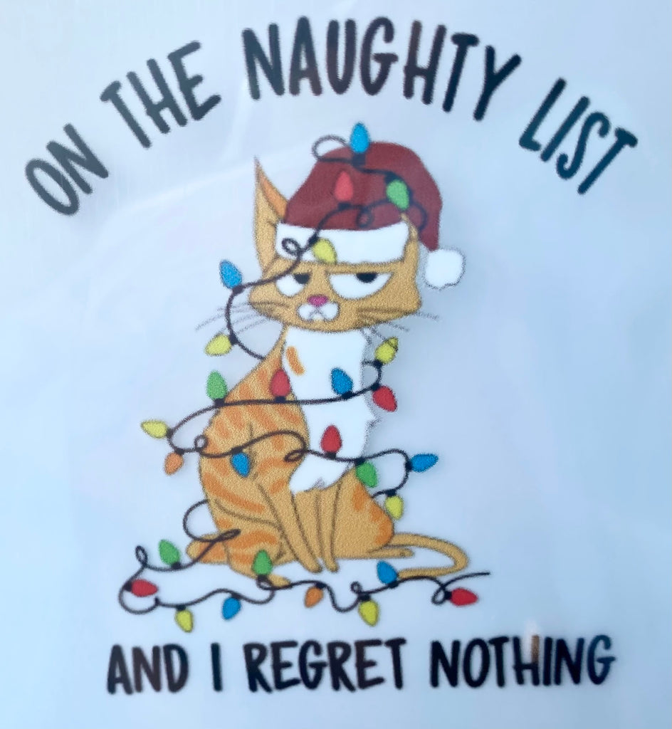 On The Naughty List DTF Print