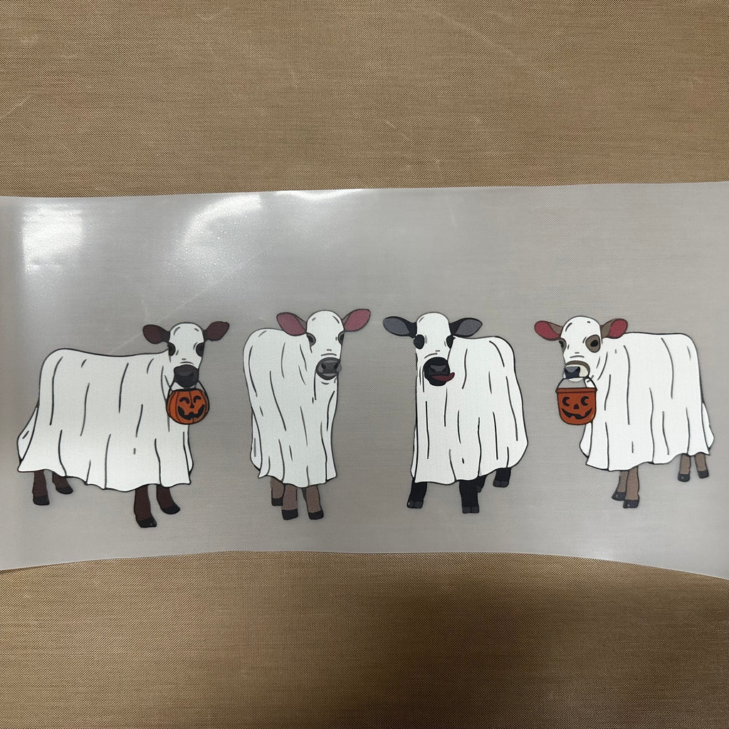 Trick-or-Treat Baby Cows DTF
