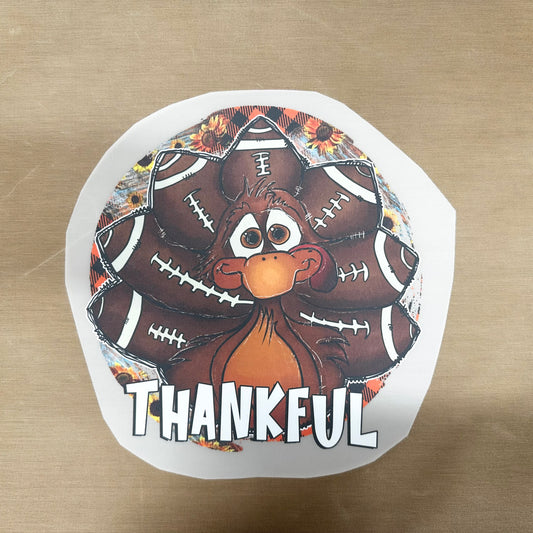 Thankful Football Turkey DTF and Sublimation print