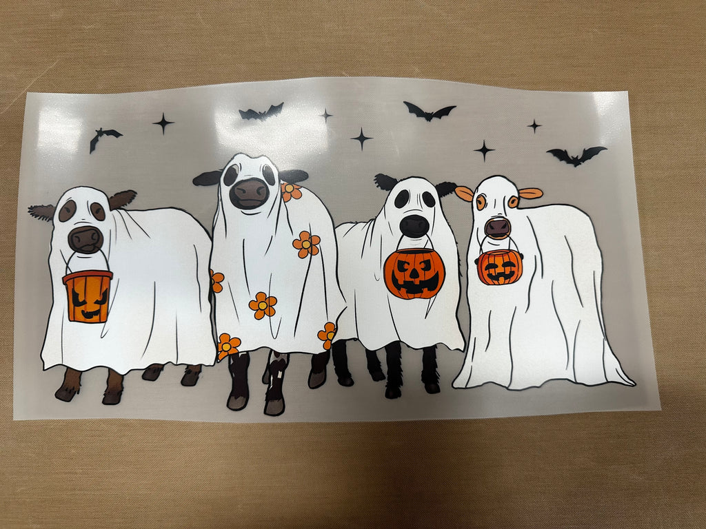 Trick-or-Treat Cows DTF and Sublimation print