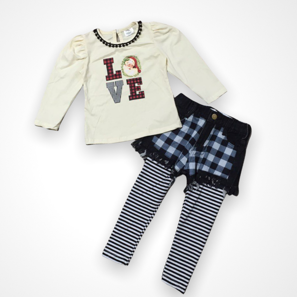 Jaylee Set With Adjustable Waist Shorts and Leggings