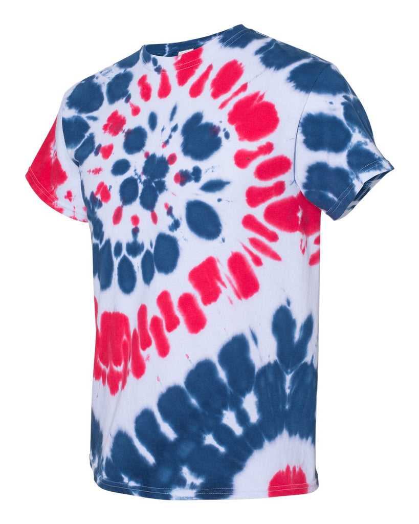 Red, White, and Blue Tie Dye Kids Tee