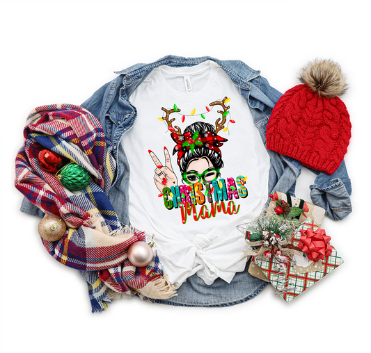Christmas Mama Adult Tee, Raglan, or Sweatshirt