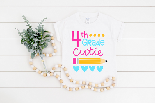 Grade Cutie School Kids Tee