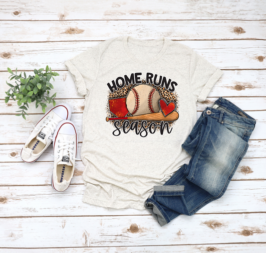 Home Run Season Adult Tee, Raglan, or Sweatshirt