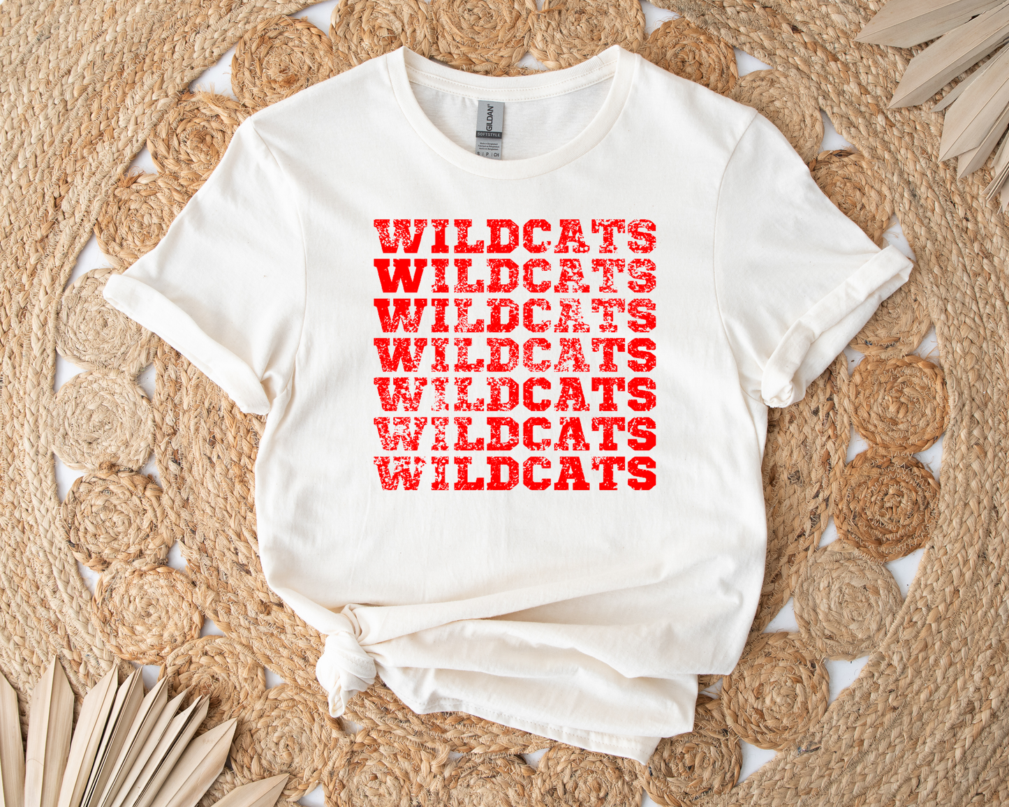 Distressed Wildcats Adult Tee, Raglan, or Sweatshirt