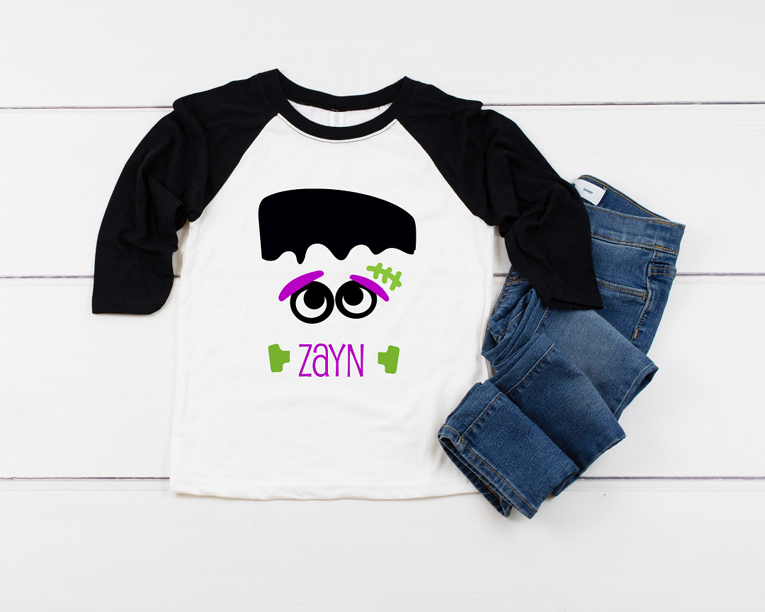 Frankenstein Kids Tees, Raglans Sweatshirts, and Onesies